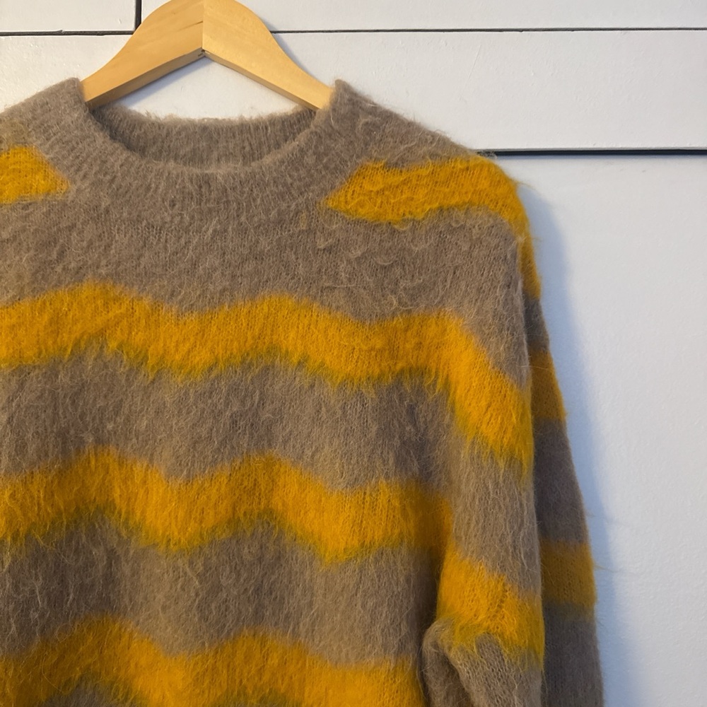 Acne Studios Brown and Yellow Sweater